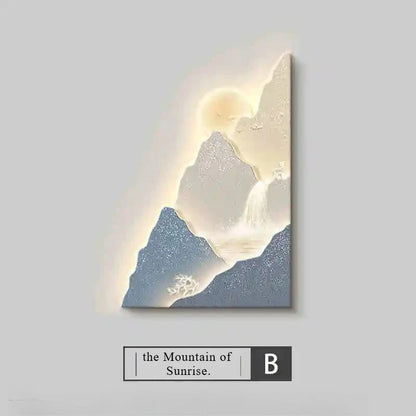 3D Sunset Mountain LED – Ambient Wall Lamp for Cozy Home