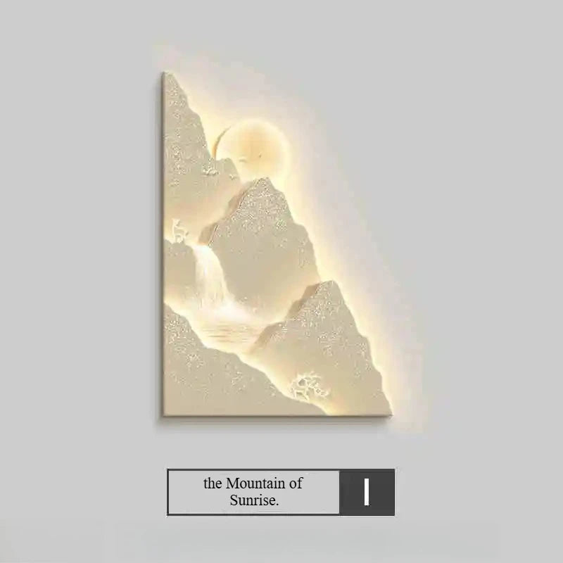 3D Sunset Mountain LED – Ambient Wall Lamp for Cozy Home