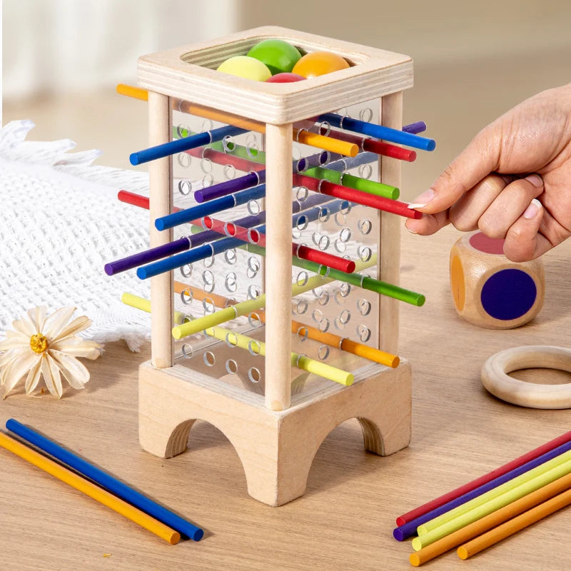 Montessori Stick Picking Game – Wooden Learning Toy