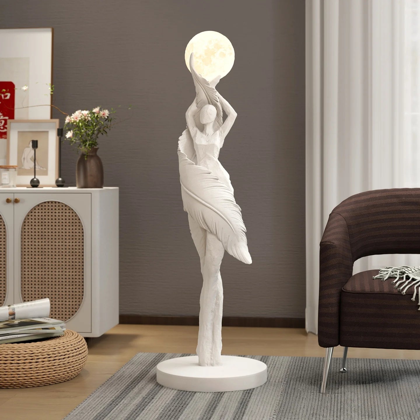 Modern Art Humanoid LED Floor Lamp – Ambient Light for Living Room & Bedroom