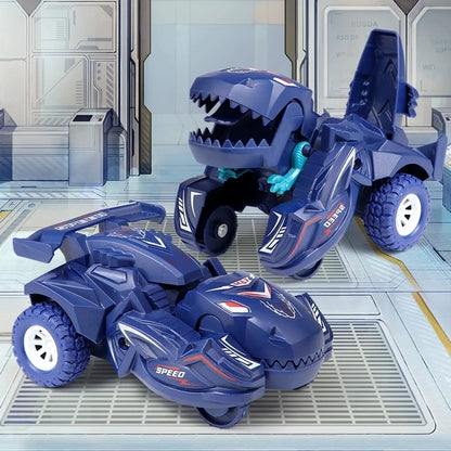 Dino Transformer Car – 2-in-1 Collision-Activated Dinosaur Toy for Kids