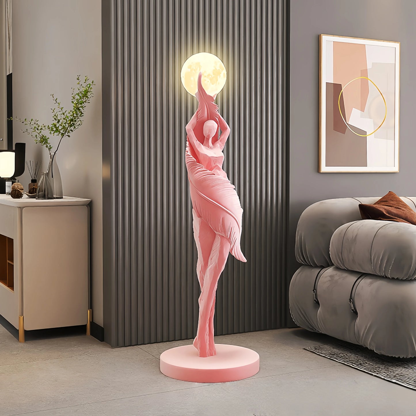 Modern Art Humanoid LED Floor Lamp – Ambient Light for Living Room & Bedroom