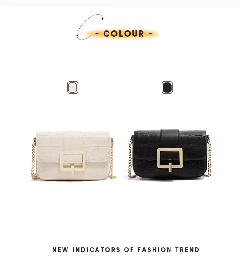 Elegant Split Leather Crossbody – Fashion Shoulder Bag for Modern Women