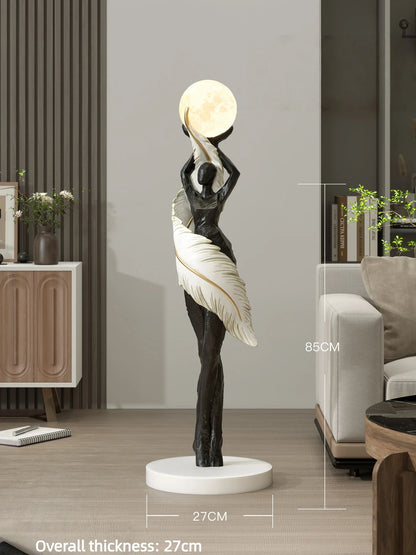 Modern Art Humanoid LED Floor Lamp – Ambient Light for Living Room & Bedroom